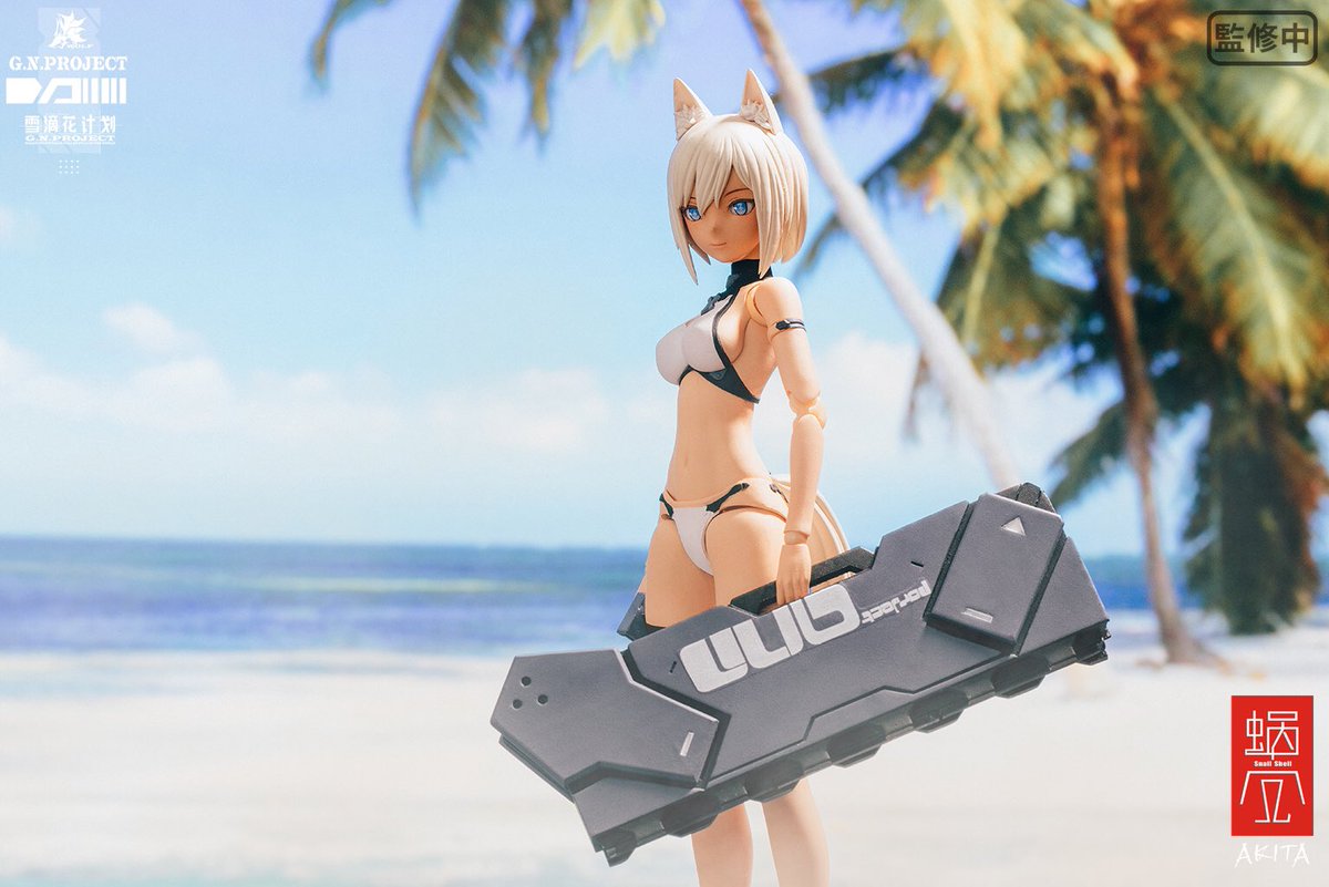 美品 】 蝸之殻 G.N.PROJECT WOLF 001 水着素体武装セット 1/12