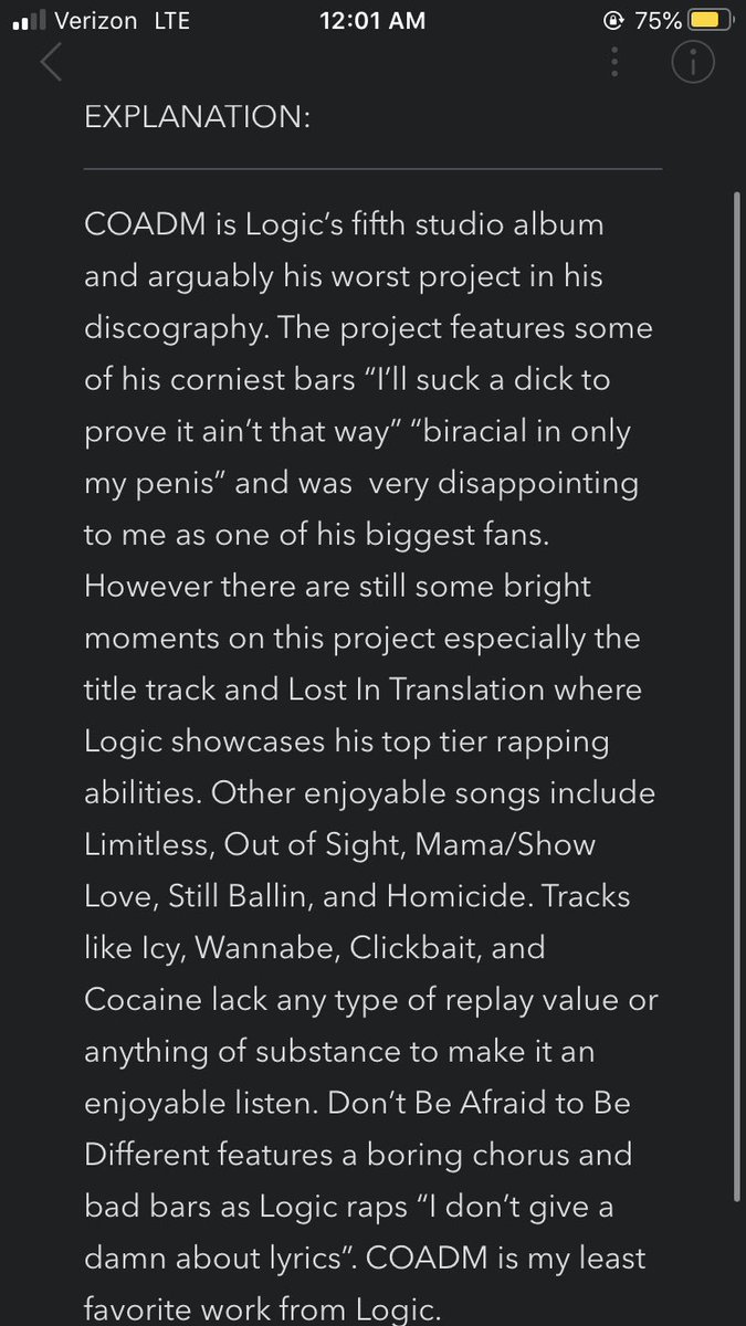 Confessions of a Dangerous Mind Review: 

Where does this album rank in Logic’s discography⁉️⁉️⁉️

#logic #rattpack #nopressure #rap #hiphop #Lebanon #BeirutBlast #explosion #prayforbeirut #BBNaijaLocdown #RamMandir #COVID19 #lockdown #1MonthOfInjusticeToSSR #حزب_الله #phish