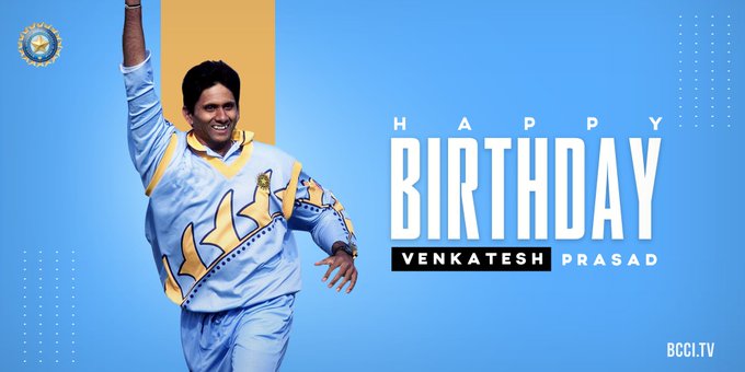 Happy birthday to former bowler Venkatesh Prasad! 