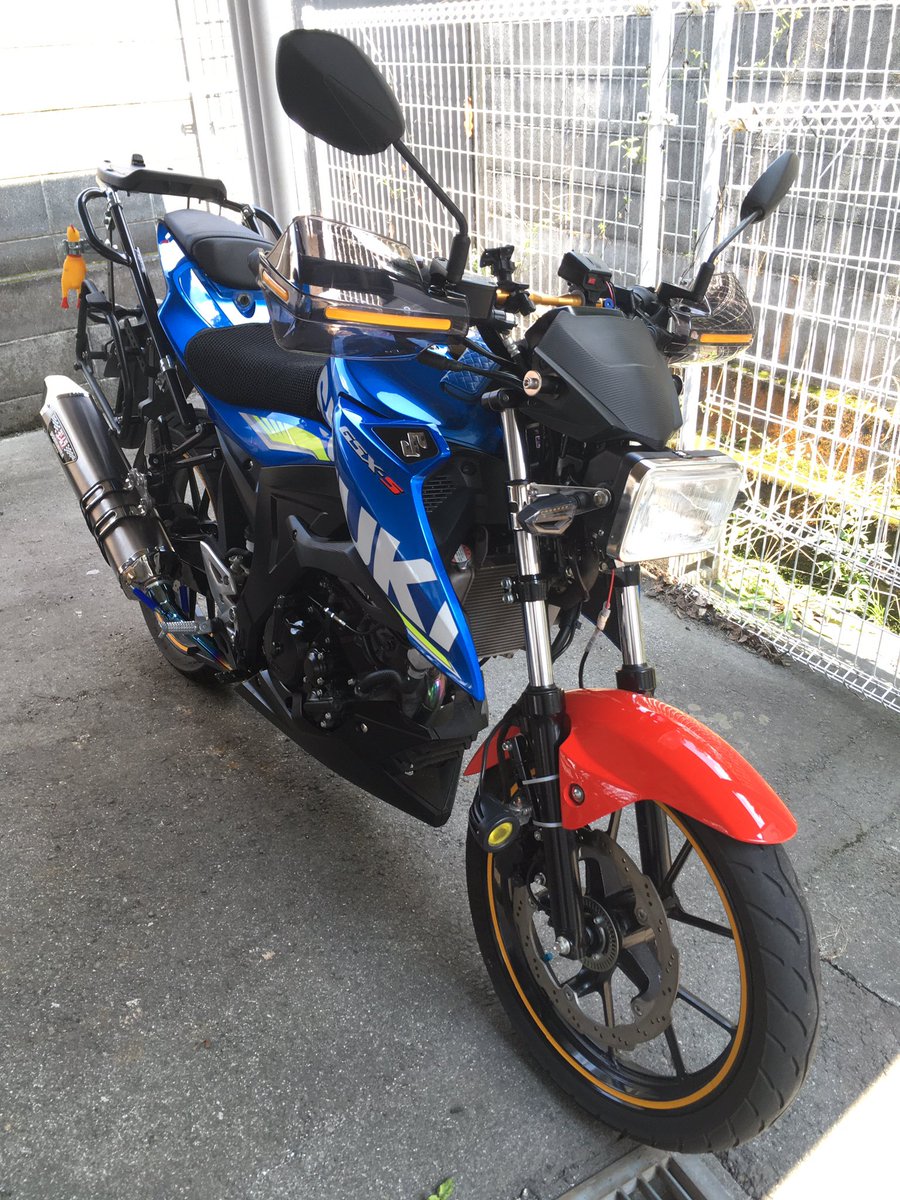 GSX-s125 丸目カスタム車 低走行 車体