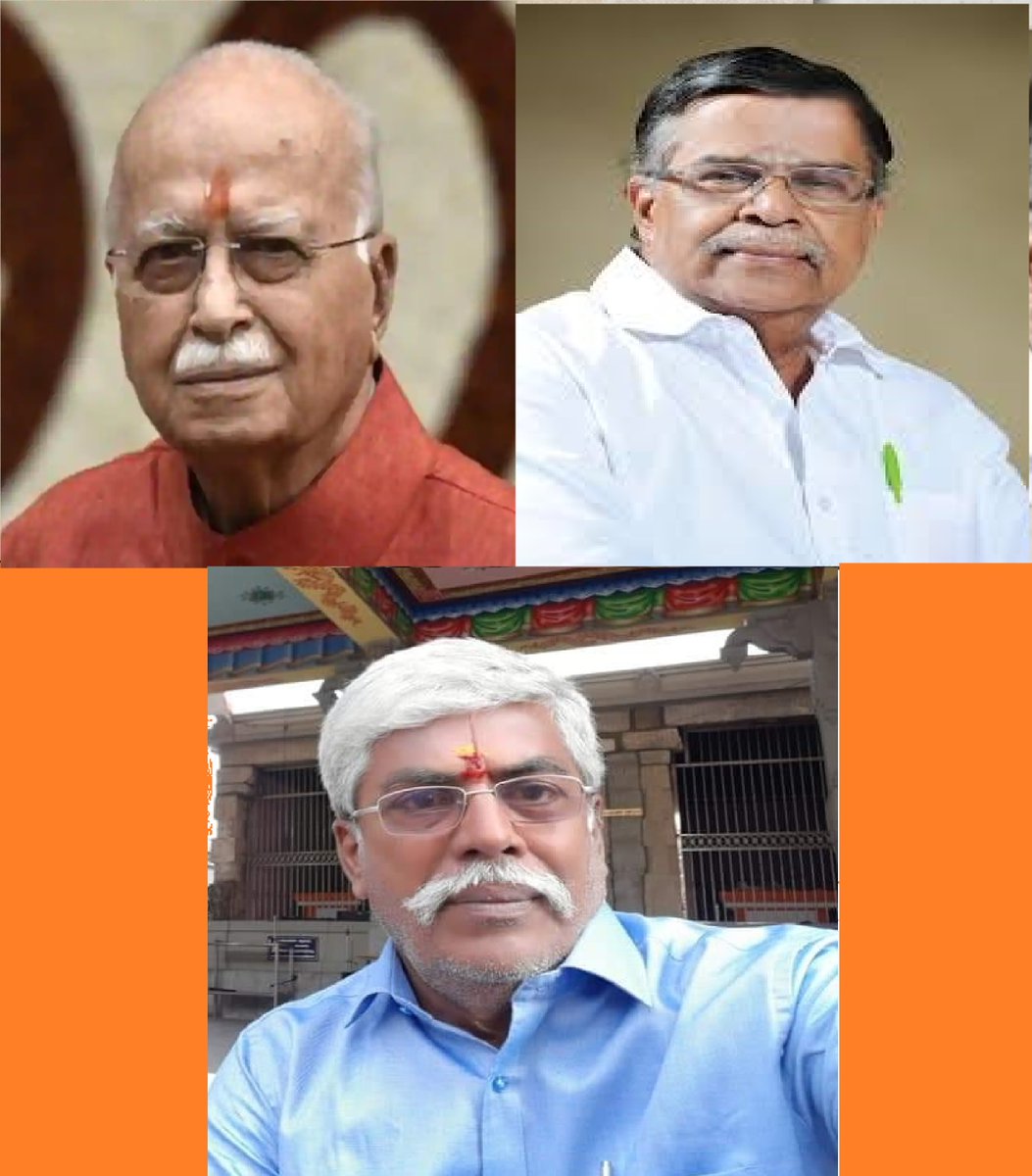 rssmoorthy's tweet photo. #JaiShreeRam 
Memories of the 80s &amp; 90s! In my late teens &amp; early 20's here are the 3 people who were my inspirations
National level #LKAdvani Ji
State-level #L_Gansesan Ji
#Coimbatore (Mettupalayam) District level #FirebrandLeader Anna Sri Nandakumar @Srinandhakumar5 #JaiShriRam https://t.co/fVGZEvTptm