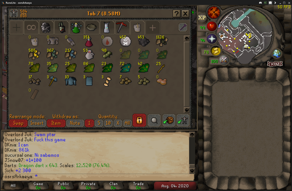 Arkaeya1's tweet photo. 17/100 Loot from 416 FFA ToB so far. no uniques as of yet https://t.co/uqTKAMs7Uv