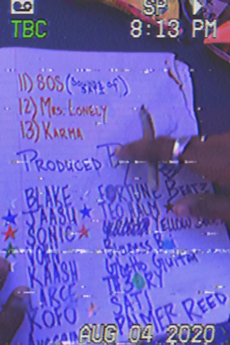 8/¿ TEENAGE FEVER TRACKLIST </3