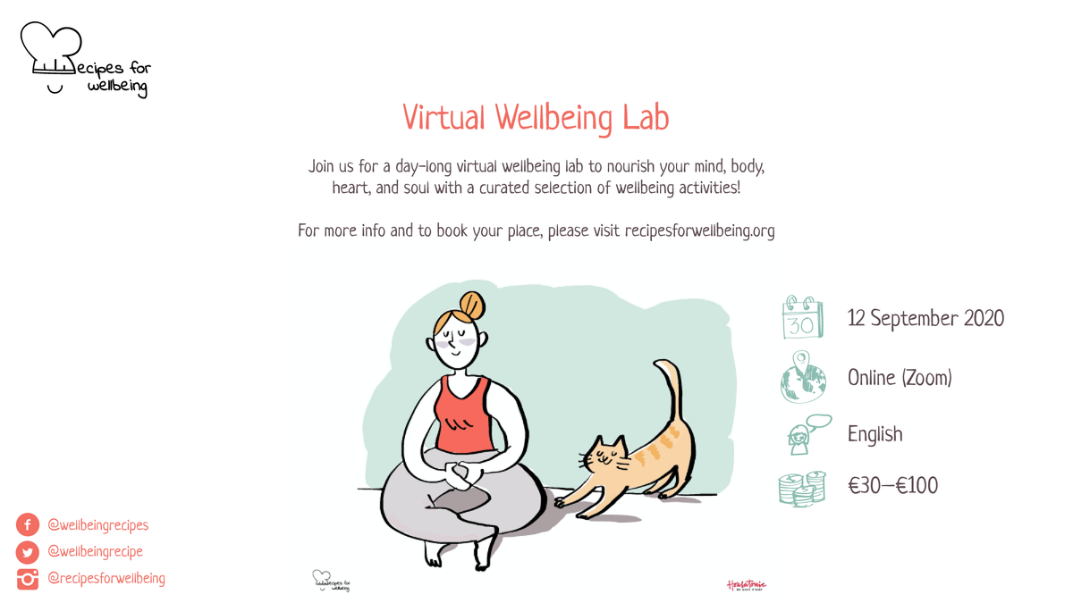 wellbeingrecipe's tweet photo. Is wellbeing even possible online? Join our one-day virtual wellbeing lab on 12 September 2020 to find out! @actionhappiness @tbd_community @WISE_Tweets @NetwrkWellbeing #wellbeinglab #digitalwellbeing #decelerator #wellbeing2020 https://t.co/KuWOR7xXtl https://t.co/50J0fG4gvl