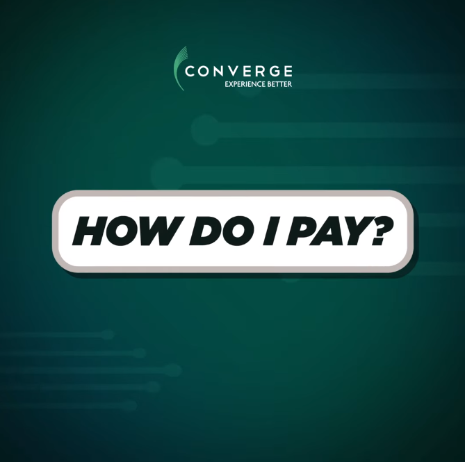 ConvergeSupport's tweet photo. Learn about the different ways you can pay your bill with Conrad below:
https://t.co/hQLuVyGjt6
Make sure to settle your bills using our authorized payment channels to avoid issues with your bill and account status.
#ExperienceBetter
#StayStrongAtHome https://t.co/WxJg7ya8mA