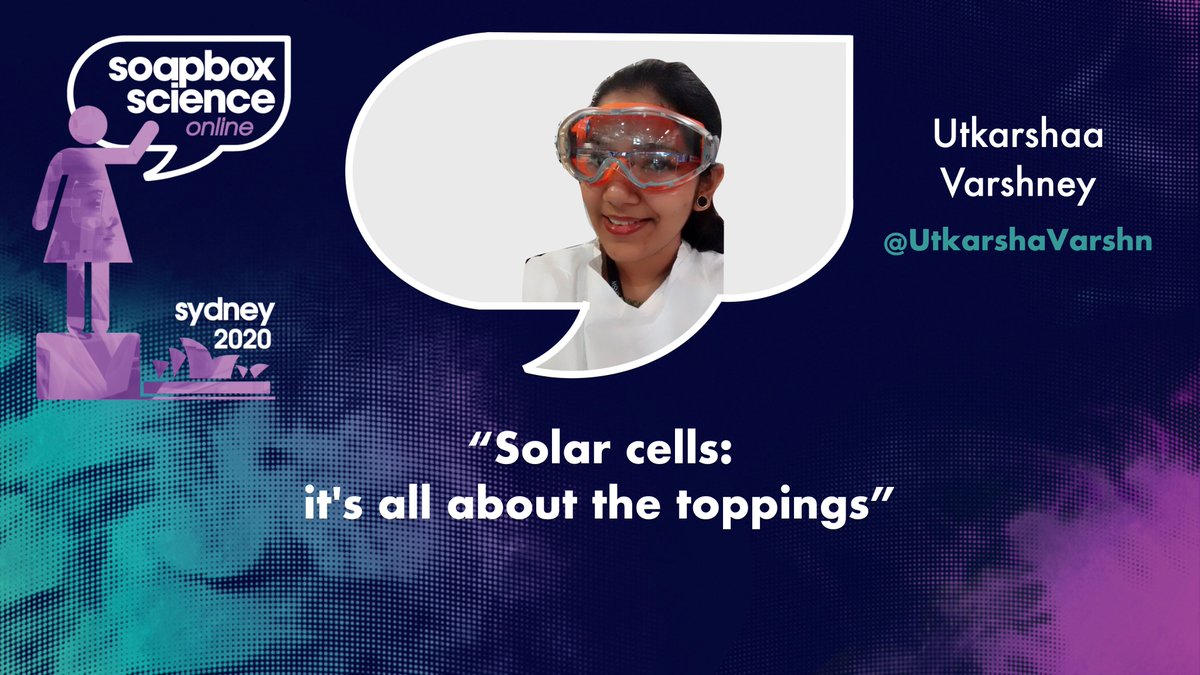 Happening NOW! #livestream on #Zoom webinar - #PhD student <a href="/utkarshaavarshn/">Dr. Utkarshaa varshney</a> talking about &amp; answering questions on her #research into #solarpanels ☀️🍕

Join:
us02web.zoom.us/j/89298756342

#SoapboxSydney #scicomm <a href="/soapboxscience/">Soapbox Science</a> <a href="/Aus_ScienceWeek/">NationalScienceWeek</a> <a href="/UTS_Science/">UTS Science</a> <a href="/Sydney_Uni/">University of Sydney</a> <a href="/Eng_IT_Sydney/">Engineering Sydney Uni</a>