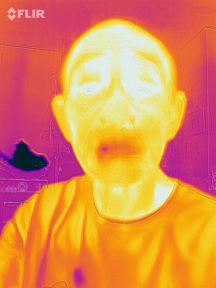 あきらかに、体温上昇！！
#サーモグラフィー