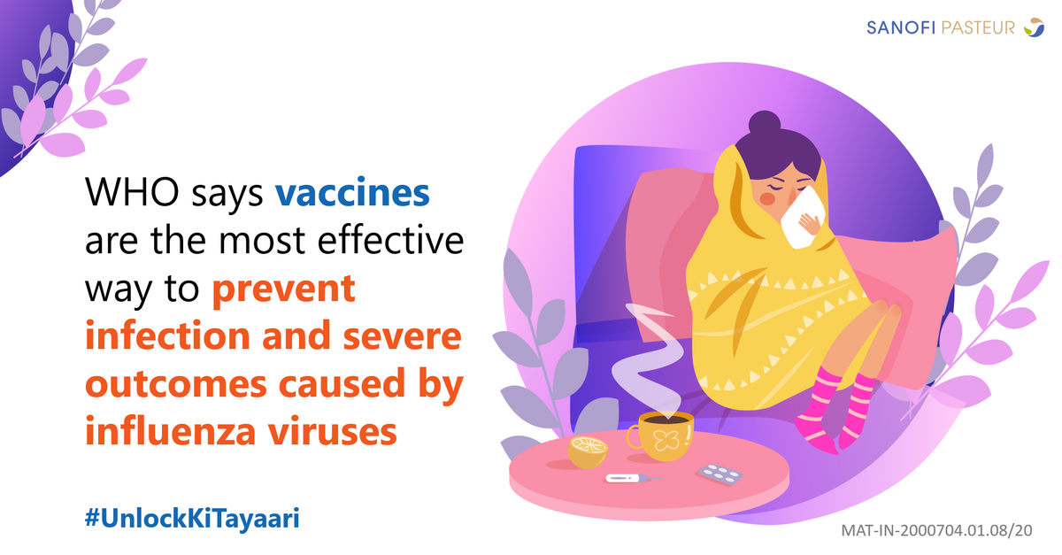IndiaSanofi's tweet photo. These days, just a sneeze sets alarm bells ringing. Until a vaccine is introduced for #COVID19, we can protect our communities from Influenza through vaccination, an important step to take as we return to our offices, especially during monsoon. #UnlockKiTayaari #IPromiseToStopFlu https://t.co/Z3D4XCySjy