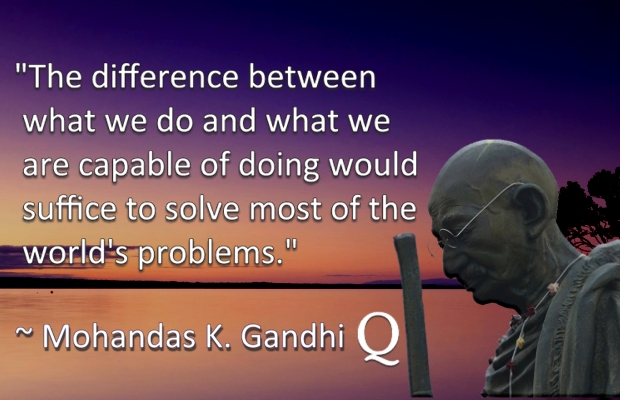 QuotePast's tweet photo. "The difference between what we do and what we are capable of doing would suffice to solve most of the world's problems." ~ Mohandas K. Gandhi (The Mahatma)

#quotesfromthepast #pastquotes #Gandhi #MahatmaGandhi https://t.co/h75M3BdPIP
