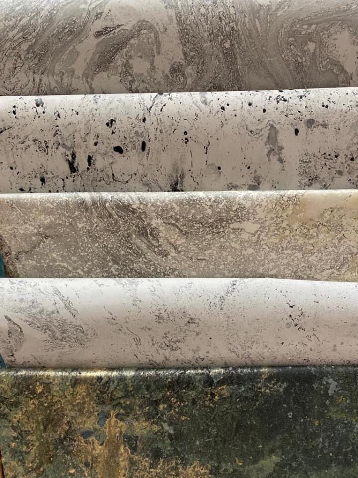 CraftworkP's tweet photo. #wallpaperwednesday Check out our beautiful #bespoke hand marbled wallpaper, dipped in our custom built tank. #marbled #interiordesign #custom #scenicsolutions #specialistfinishes #specialistpainters #creativeservices #wallpaper https://t.co/nqhUwb6OzJ