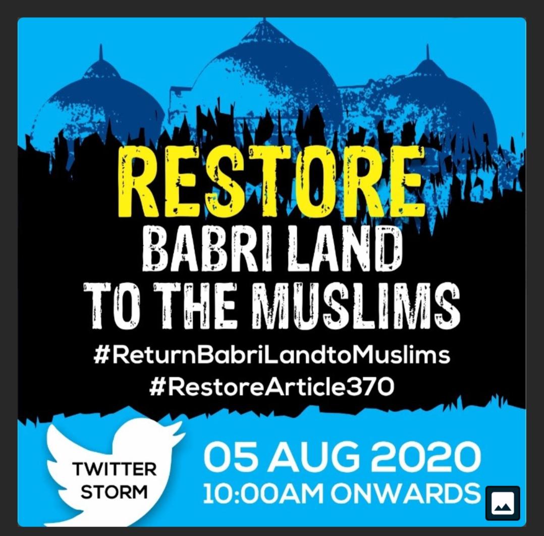 AbuzaidAlauddin's tweet photo. #ReturnBabrilandtoMuslims
#RestoreArticle370
#BabriMasjidAwaitsJustice #bavr https://t.co/I23MdMQB5x