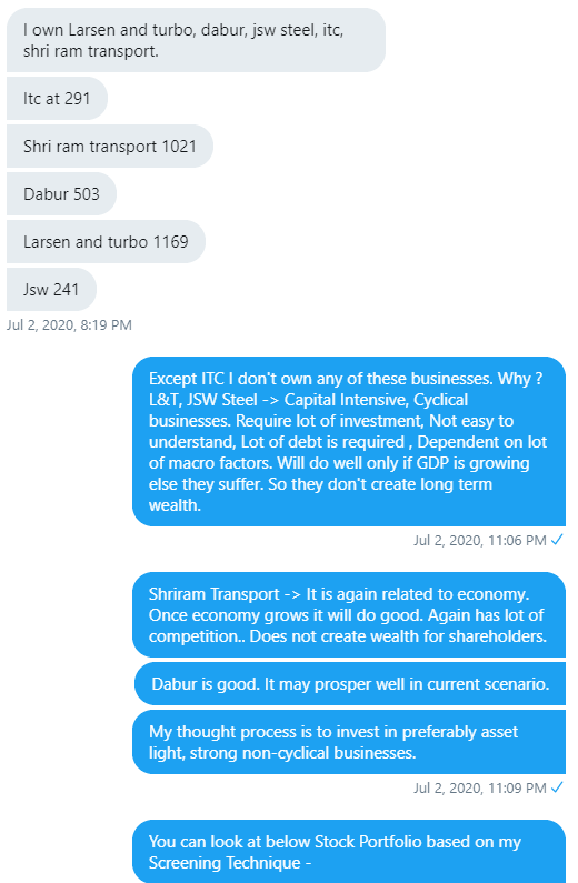 Coolfundoo's tweet photo. Q&A #Thread 32
#Stock #CapitalIntensive #Cyclical
#LarsenTubro
#JSW Steel
#Shriram Transport
#Dabur
#ITC
RT, Comment as you please !
Not a Recommendation ! https://t.co/xkLLEYELNf