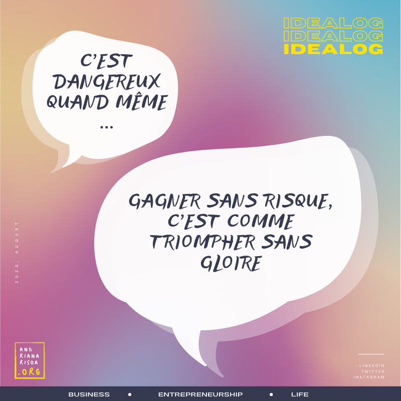 ndrianarisoa's tweet image. #idealog 004
En famille, en amour, comme en business, l'éclat du succès est toujours à la hauteur de l'audace.

#leadership . #entrepreneur . #businessmadagascar . #businessadvice . #mindfulness