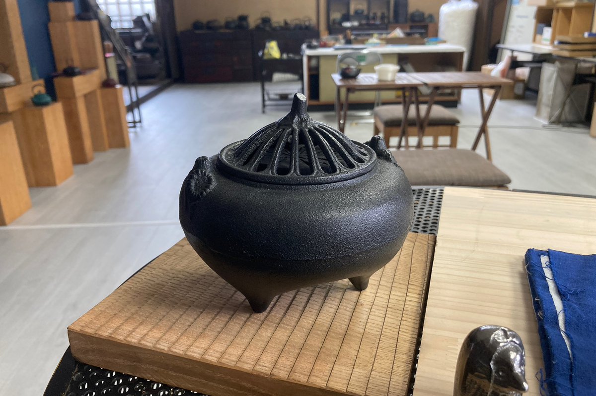 南部鉄器 松葉尽し 鉄瓶☆菊泉堂 急須 古民家 粋 レトロ 風雅