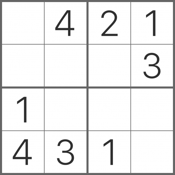 SuDoKu 4x4 (@SuDoKu_4x4) / X