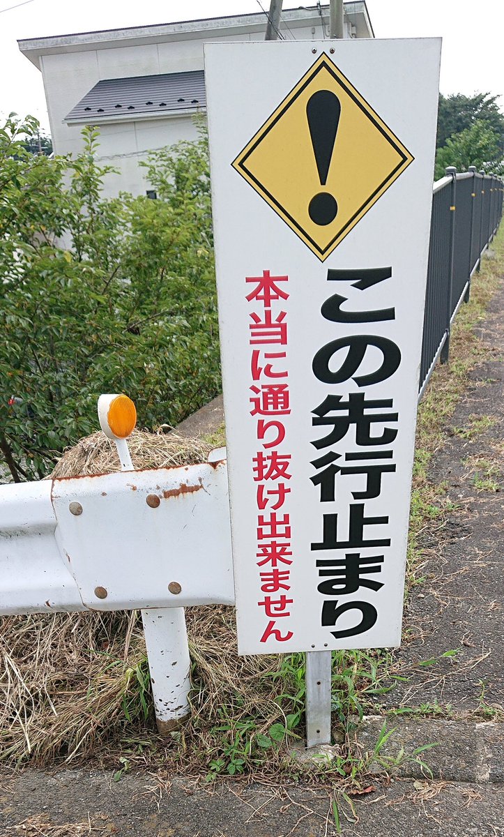 ここまで言われると実は通り抜けできるんじゃないかと疑ってしまうな 