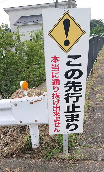 ここまで言われると実は通り抜けできるんじゃないかと疑ってしまうな 