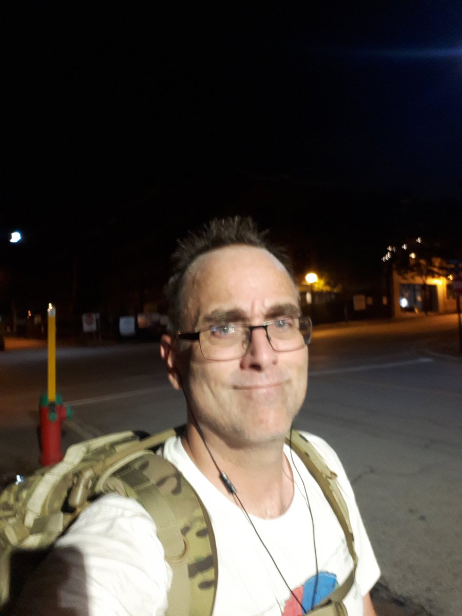 AssaulterStroke's tweet photo. Tonight our tenacious #StrokeSurvivor decided to go #rucking by street lights. After three days of rain with two days of #neurologicalfatigue. So I #ruckedup, and put in another 5 km with 50 pounds.
#tabbing #yomping
#lifeafterstroke #UpAgainAfterStroke #IWillAgain #FuckStroke https://t.co/8KQrQWYAv5