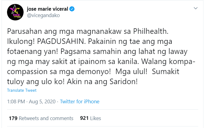  vs PhilHealth corruption scandal