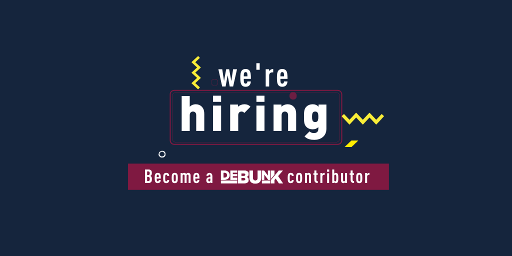 debunkdotmedia's tweet photo. We are looking for contributors. You can work from home and be based anywhere in Kenya. 

#IkoKaziKE #IkoKaziDebunk https://t.co/ooSqHZVeRH