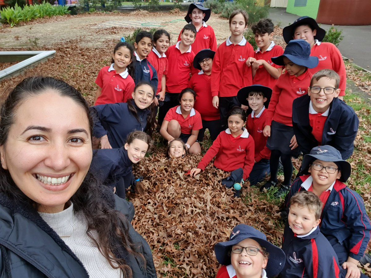 34BLUSH LOVED PLAYING IN THE MOUNDS OF AUTUMN LEAVES! #EdWeek20