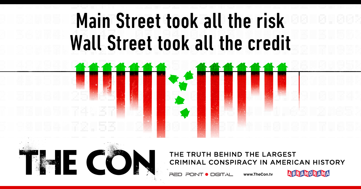 RealProgressUS's tweet photo. If you lie to the government it’s called perjury. When a Wall St. bank does it, it’s called ‘business strategy.’ Learn about the biggest criminal conspiracy in U.S. history. Join @theconseries global live premiere + Q&A Aug. 5: https://t.co/VH6yEv1dhg #TheConSeries https://t.co/H9HxoDCDTQ