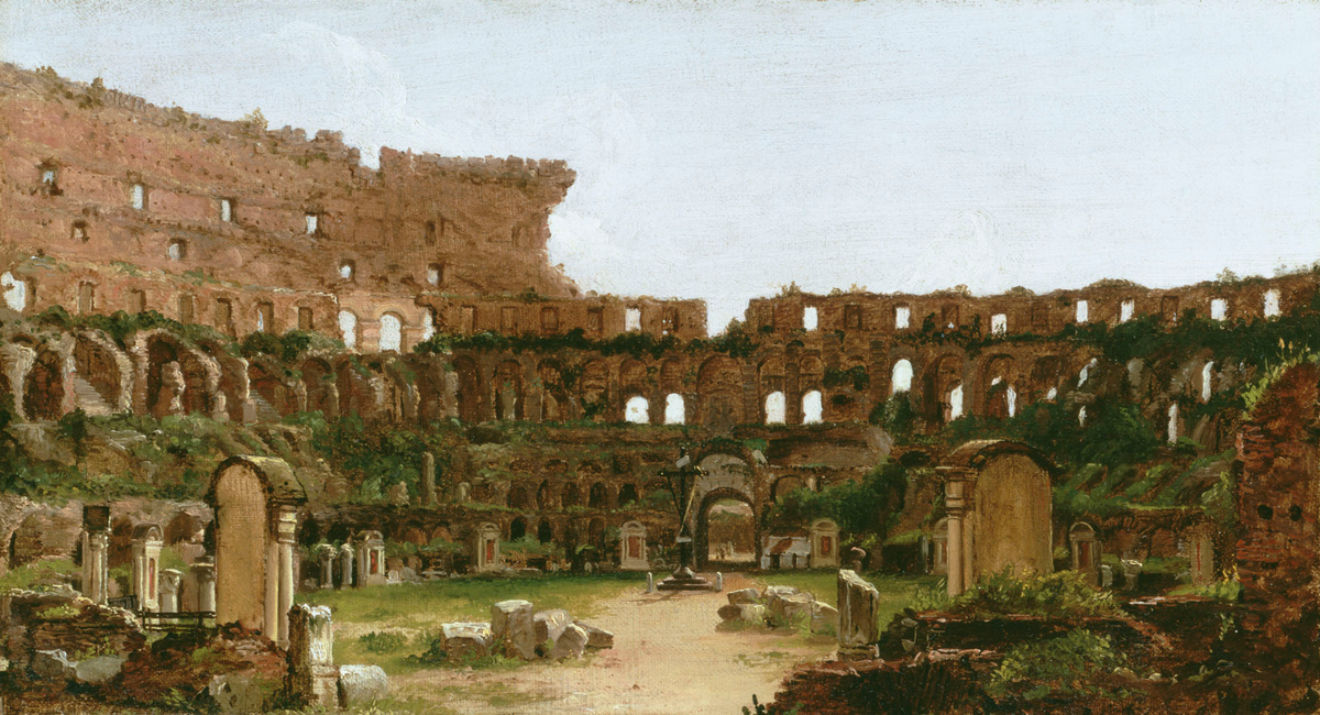 OptimoPrincipi's tweet photo. Did you know that flowers native to North Africa still grow in the ruins of the Colosseum, their seed thought to have been brought to Italy in the fur of exotic animals displayed by the Romans. A 19th century survey found 420 species of plant and 56 types of grass growing inside. https://t.co/CVGx7hte7w