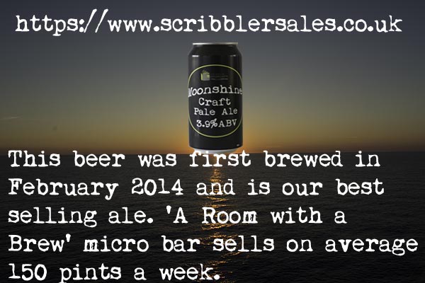 ScribblersAles's tweet photo. A Room with a Brew is open today from 4pm, we have a range of beers including Beerfest at Tiffany's on Draught and Moonshine in can. https://t.co/Gxk0OMi6k8