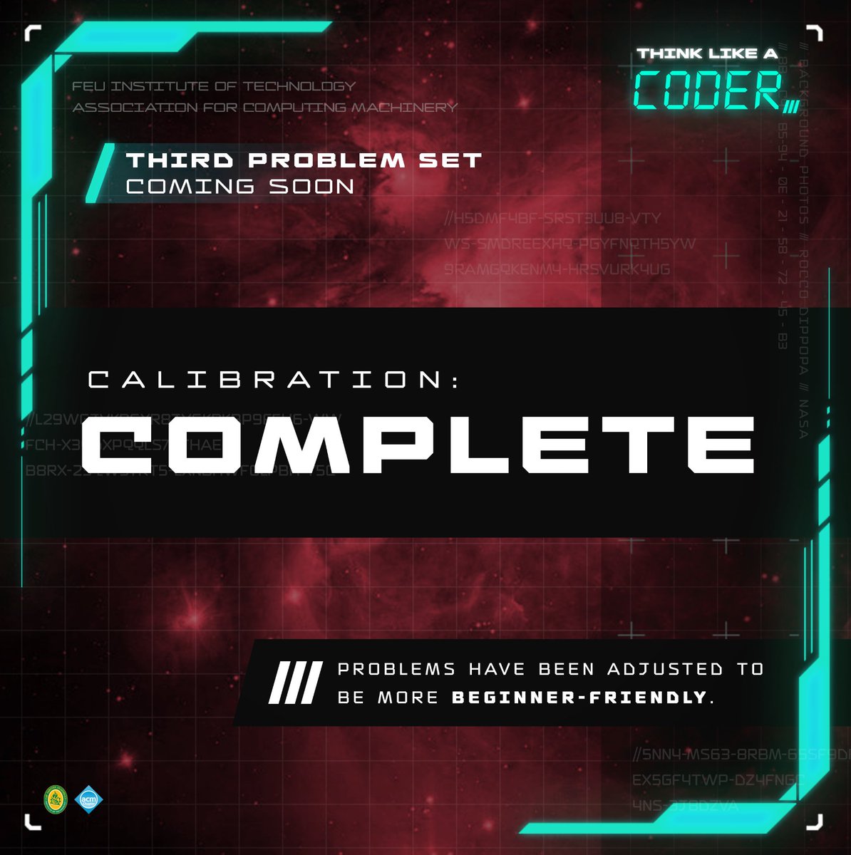 feutechACM's tweet image. As we advance to our last set of problems, the difficulty now ranges within beginner to intermediate level.
There's no time to lose for awesome and cool prizes await!
Jump to it and put your programming skills to the test!
bit.ly/TLACRegistrati…
#ThinkLikeACoder #BeNumbawan