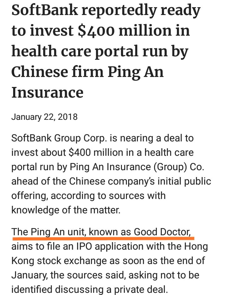 2/ The CEO of SoftBank is the Japanese billionaire Masayoshi Son (2nd richest in Japan, $30b net worth)SoftBank is a Japanese conglomerate with Internet, IoT & AI products running the biggest tech VC fund in the world.It owns equity in Yahoo, Alibaba, Boston Dynamic & others.