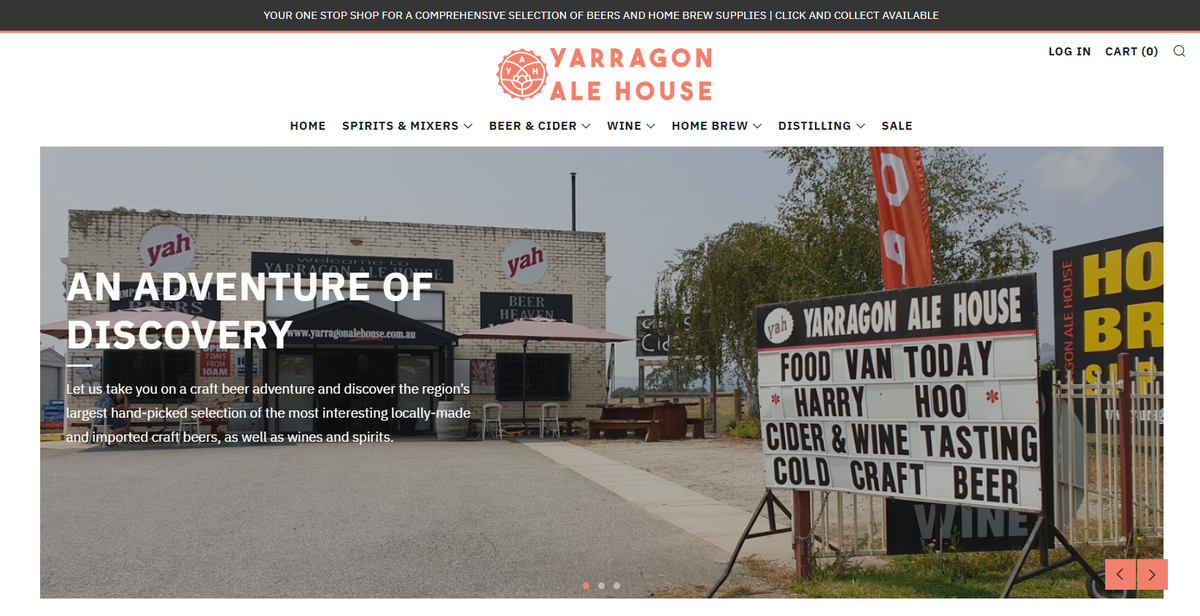 jasonshico's tweet photo. DigiCloud Pty Ltd welcomes Yarragon Ale House. Recent website project. Full project from Vend POS implimentation to Shopify integration and Xero integration. Check out https://t.co/ZOFmEdHrTK - Get your home brew supplies and alcohol online! #digicloud https://t.co/JKg0cMPsS9