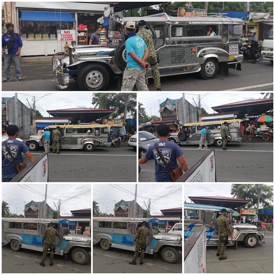 At about 7:00am of August 5, 2020, Personnel from Paradahan PCP namely: PSSg Famarin and Pat Bergado, together with BPATS, and CSU, conducted announcement of suspension of Public Transportation among Transport Group, PUJs/PUVs/TODA in the municipality of Tanza, Cavite