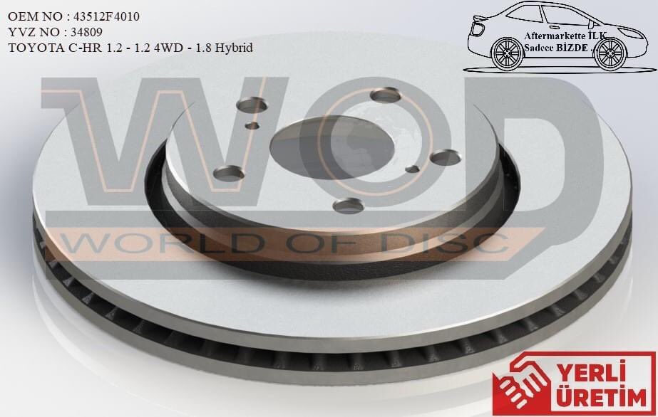 YENİ ÜRÜN / NEW PRODUCT
YAVUZSAN NO:34809
Oem No:43512F4010
TOYOTA C-HR 1.2 - 1.2 4WD - 1.8 Hybrid
#yavuzsan  #frendisk #Automechanika #aftermarket #otomotivsektörü #yedekparça #automotivespareparts #car #automotive #otomotiv #otomobil #Toyota #ODD #toyota #toyotaturkiye #CHR