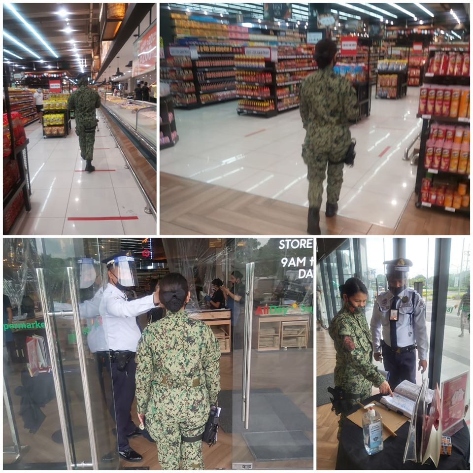 At about 02:00pm of August 5, 2020 Tanza MPS personnel PSSG De Guzman and PCpl Christine D Ala conducted inspection and visitation at Vista Mall in Brgy. Paradahan 2, Tanza, Cavite, to ensure the strict implementation of MECQ Guidelines.