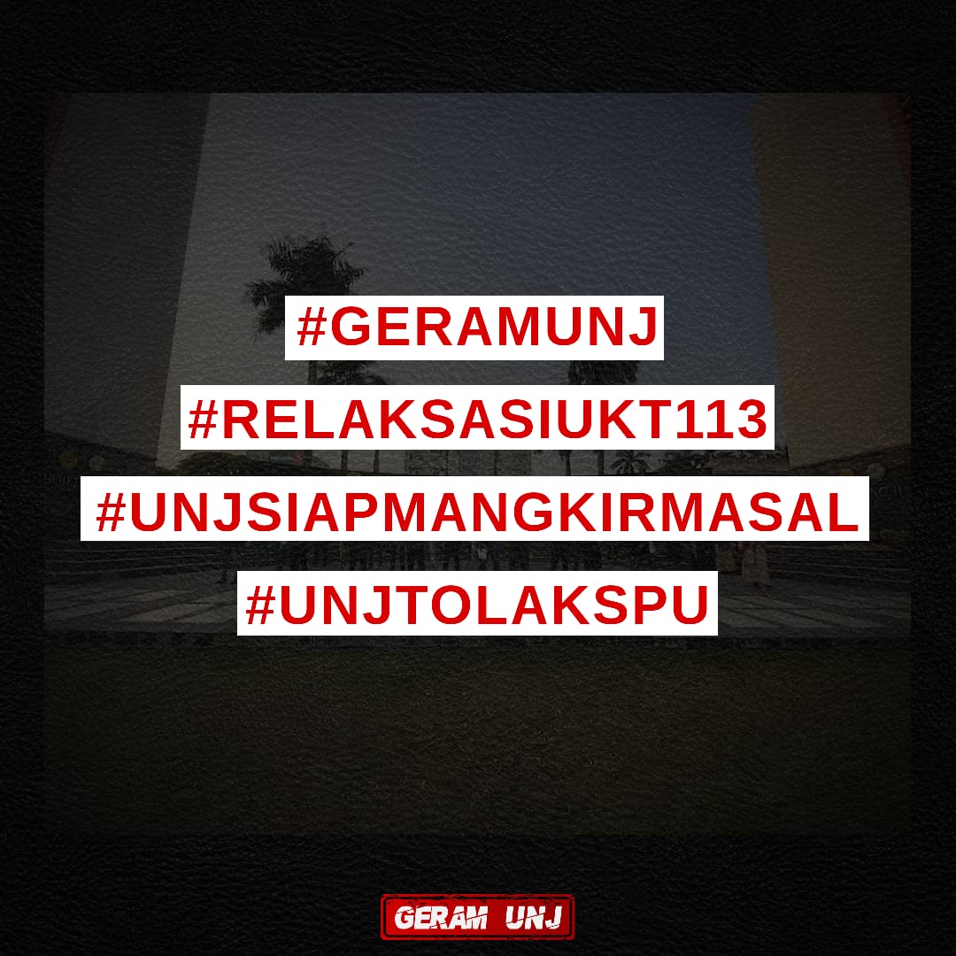 #RELAKSASIUKT133 
#UNJsiapMangkirMasal