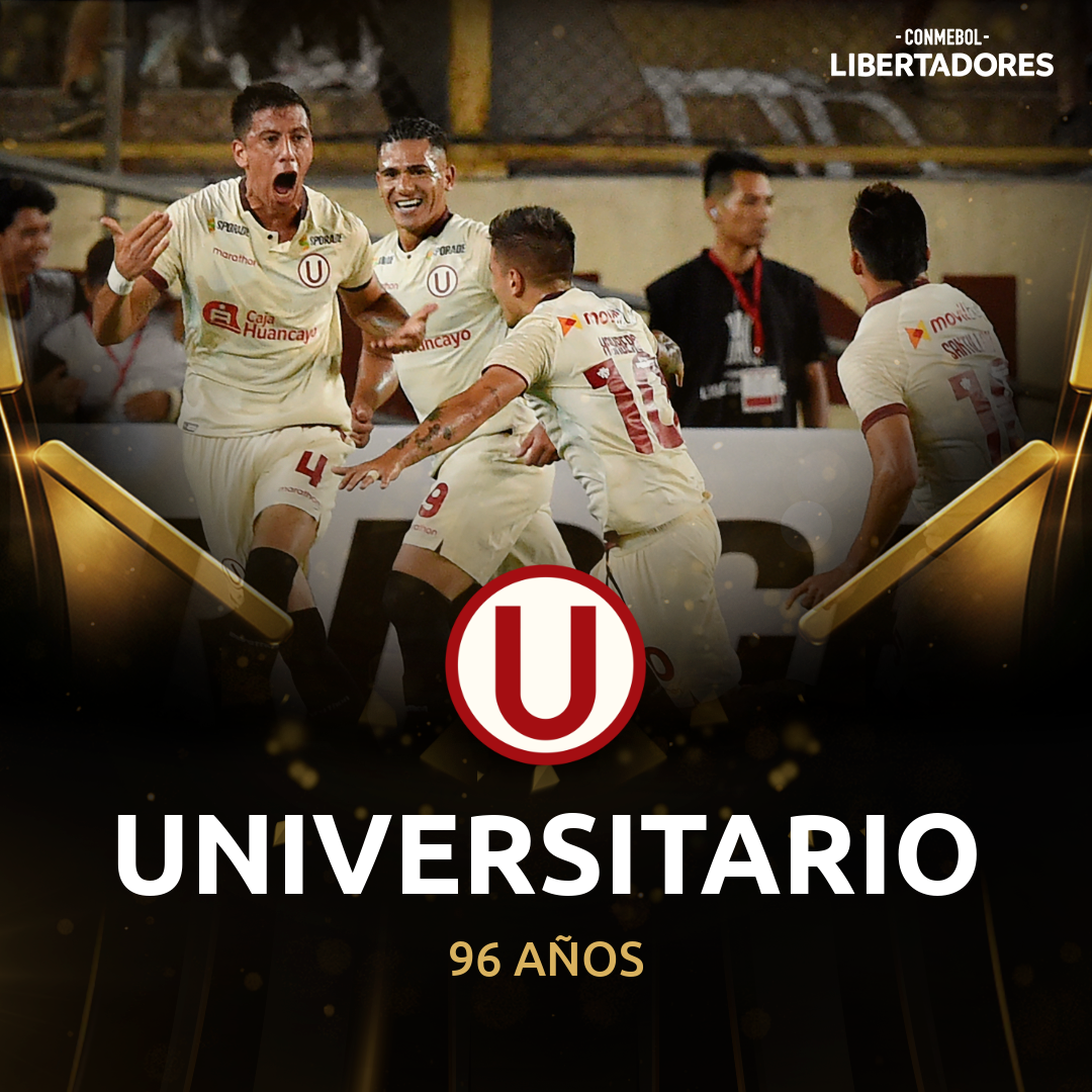 Libertadores's tweet photo. 🎂🎉 ¡Feliz cumpleaños @Universitario!

🥇🇵🇪 Uno de los grandes equipos del fútbol peruano cumple 9⃣6⃣ años.

🔝 Finalista de la #Libertadores 1⃣9⃣7⃣2⃣, es el peruano que más partidos ganó en la Copa.

🙌 ¡Felicidades! https://t.co/8Ky91dh7gJ