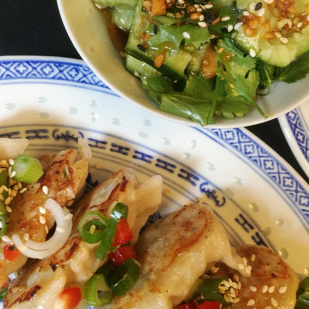 Yummy dumplings and salad 50% off today #EatOutToHelpOut