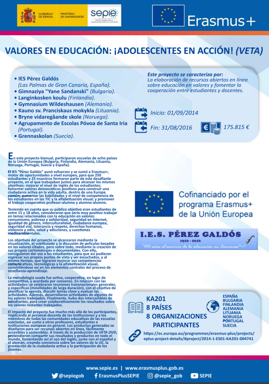 sepiegob's tweet photo. 🔝Conoce "Valores en Educación: ¡Adolescentes en Acción! (VETA)".

Este proyecto se caracteriza por la elaboración de recursos abiertos en línea sobre educación en valores y fomentar la cooperación entre estudiantes y docentes🤝

ℹ️ https://t.co/nBYUOlpBXA

#InclusiveErasmus https://t.co/lBsoqVY7on