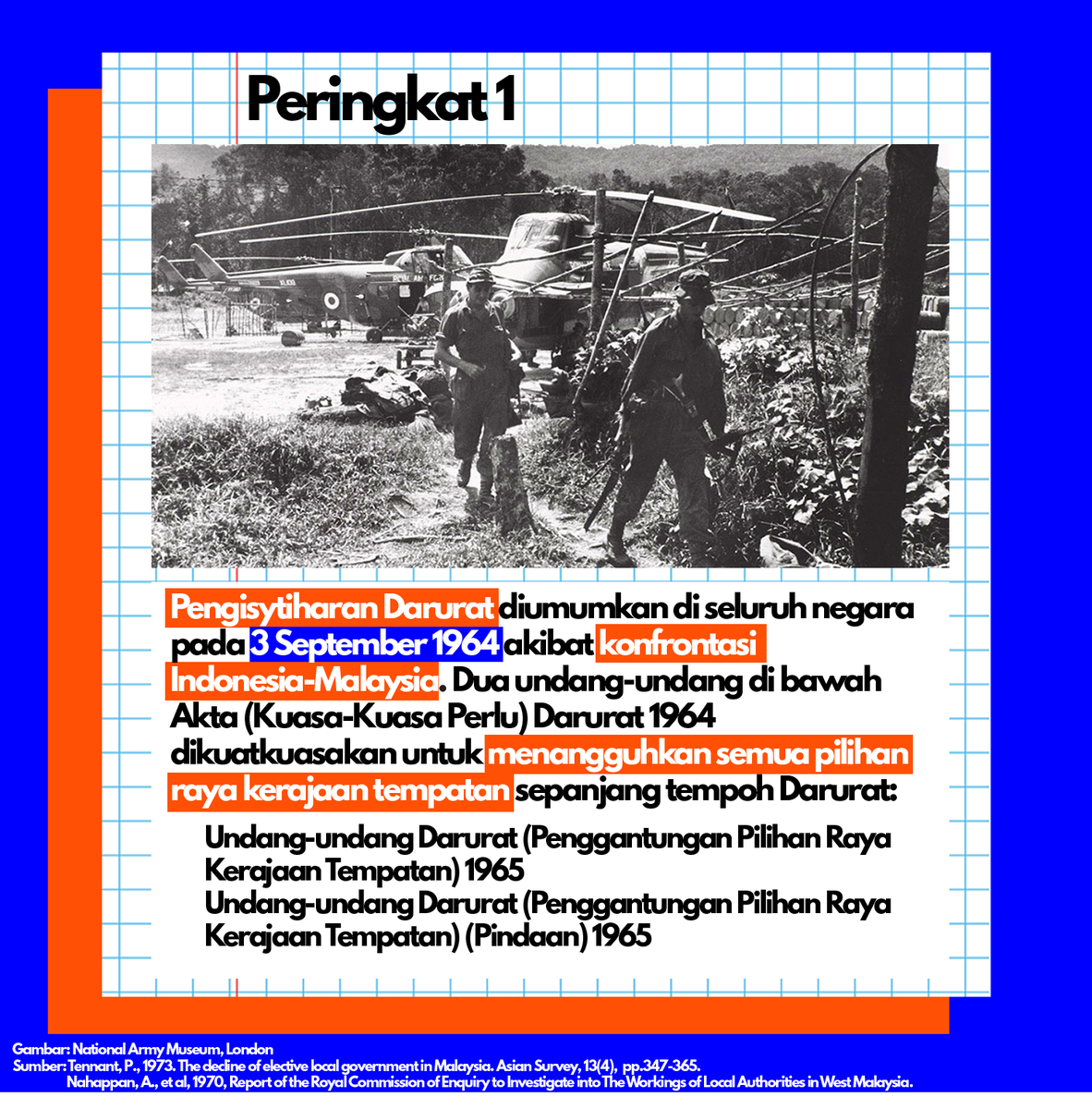 UndiSaksama's tweet photo. Sambil kita teruskan pembelajaran sejarah, kami akan menerangkan mengenai perkembangan penting dalam sejarah kerajaan tempatan di Malaysia yang baru merdeka. 

#UndiSaksama #LocalGovElections #LocalCouncilElections #PRKerajaanTempatan https://t.co/9mnl65E1qE