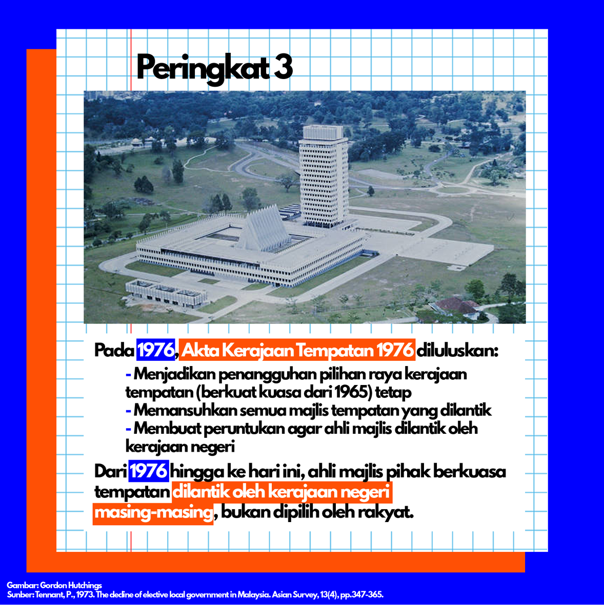 UndiSaksama's tweet photo. Sambil kita teruskan pembelajaran sejarah, kami akan menerangkan mengenai perkembangan penting dalam sejarah kerajaan tempatan di Malaysia yang baru merdeka. 

#UndiSaksama #LocalGovElections #LocalCouncilElections #PRKerajaanTempatan https://t.co/9mnl65E1qE
