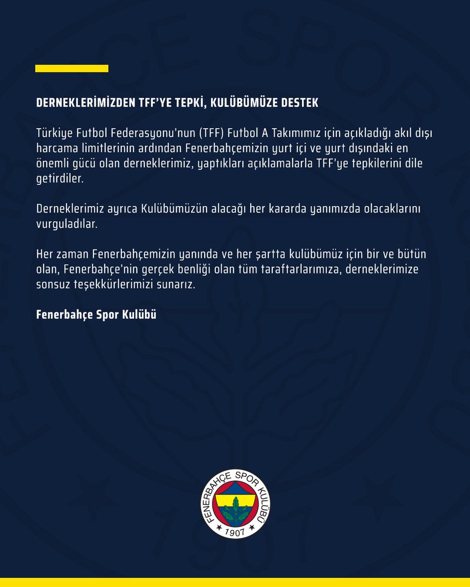 Derneklerimizden Tffye tepki Kulübümüze Destek #beinsporstiptal