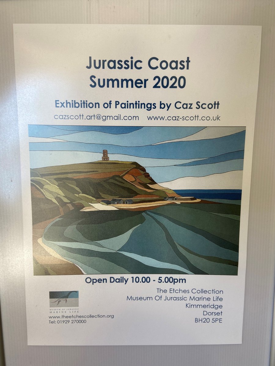 We are always delighted to have Caz Scott onsite with her beautiful exhibition of the Jurassic Coast. 
We have sanitation stations in all the main areas of the museum to keep staff, volunteers and visitors safe. 
We look forward to seeing you all 😃🌊🐚