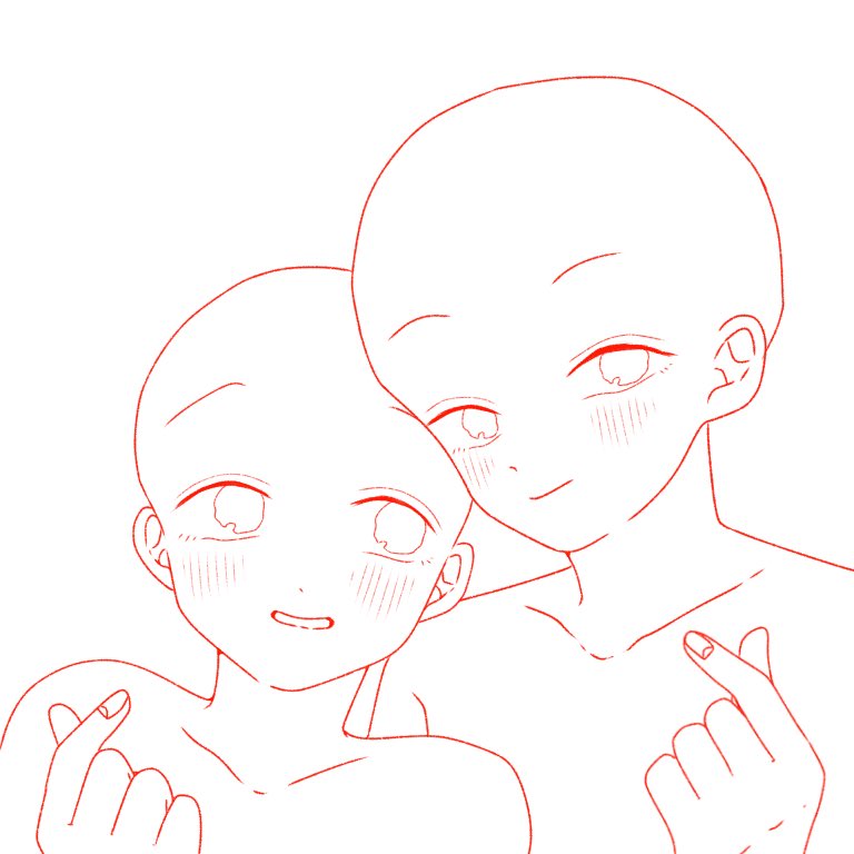 かのちゃ お絵描き V Twitter 夢絵 トレス素材