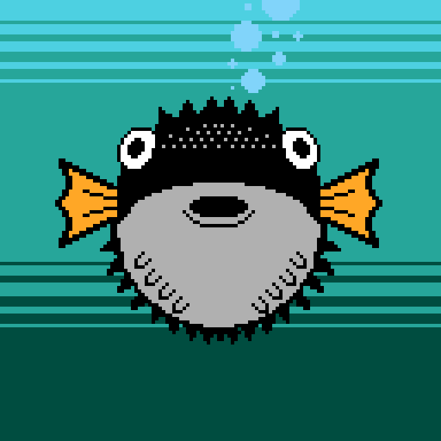 Luis__gray_guy's tweet photo. A quite simple #spiky bubblefish for today #pixel_dailies

@Pixel_Dailies #pixe_art #2dart #bubble_fish #pixels #aseprite #hobby https://t.co/OtRUnXfIGM