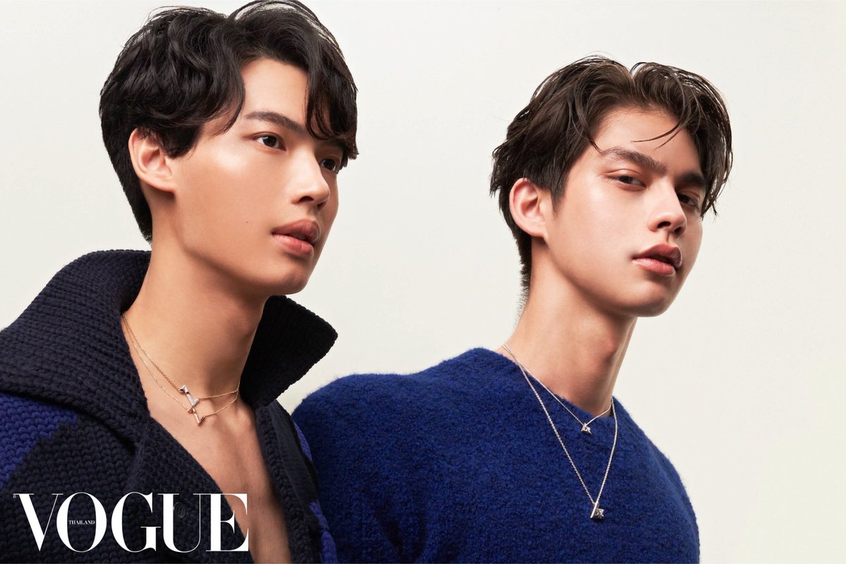 VogueThailand's tweet photo. ตามคำเรียกร้อง! ใครที่ยังไม่ได้ชมแฟชั่นเซตที่ 2 ระหว่าง @bbrightvc และ @winmetawin กับแบรนด์ @LouisVuitton พร้อมด้วยจิวเวลรีคอลเล็กชั่น LV VOLT ตามโว้กไปดูกันได้ที่ https://t.co/7HueCevg2r 
#BrightWinxVogue https://t.co/UxVozzGiON
