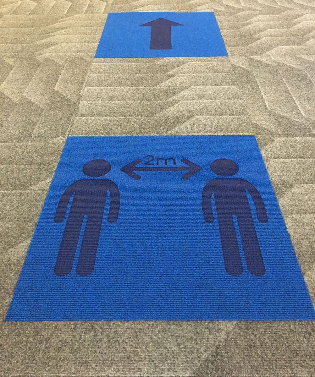 Instruct and inform with our social distancing carpet tiles, and ensure rules are followed! bit.ly/2P1JgZi 

#carpet #flooring #safety