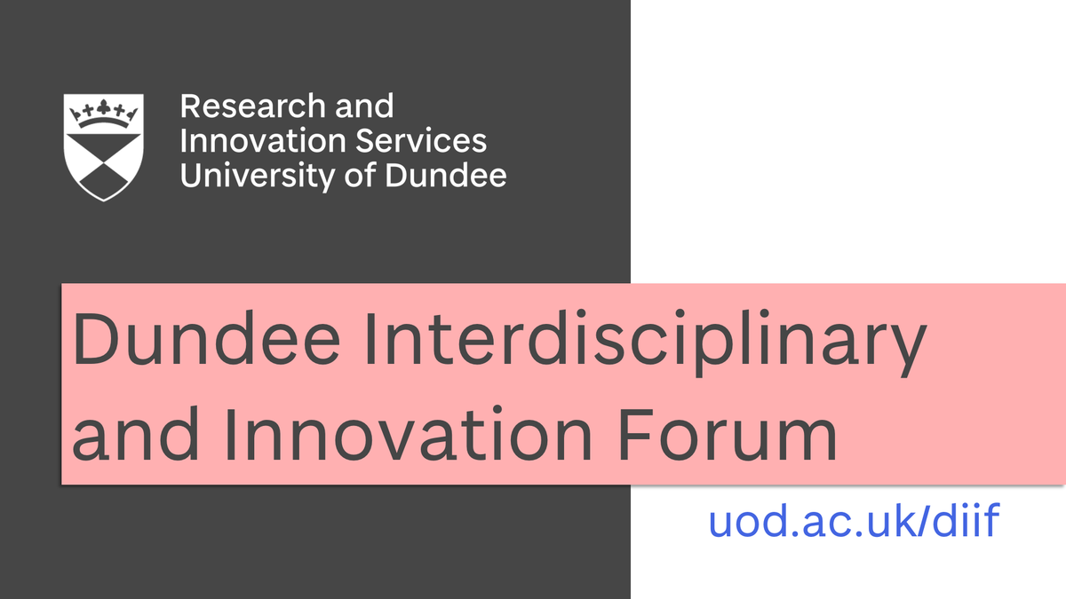UoDRIS's tweet photo. This session was part of the Dundee Interdisciplinary and Innovation Forum #DIIF, a programme of events aiming to encourage and facilitate interdisciplinary collaborations, in order to generate lasting impact and solve major challenges.
Find out more: https://t.co/6HTOMioBZ5 https://t.co/66USvRHQgr