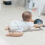 赤ちゃんに腹筋ローラー取られた!？いや君はまだ早い!w