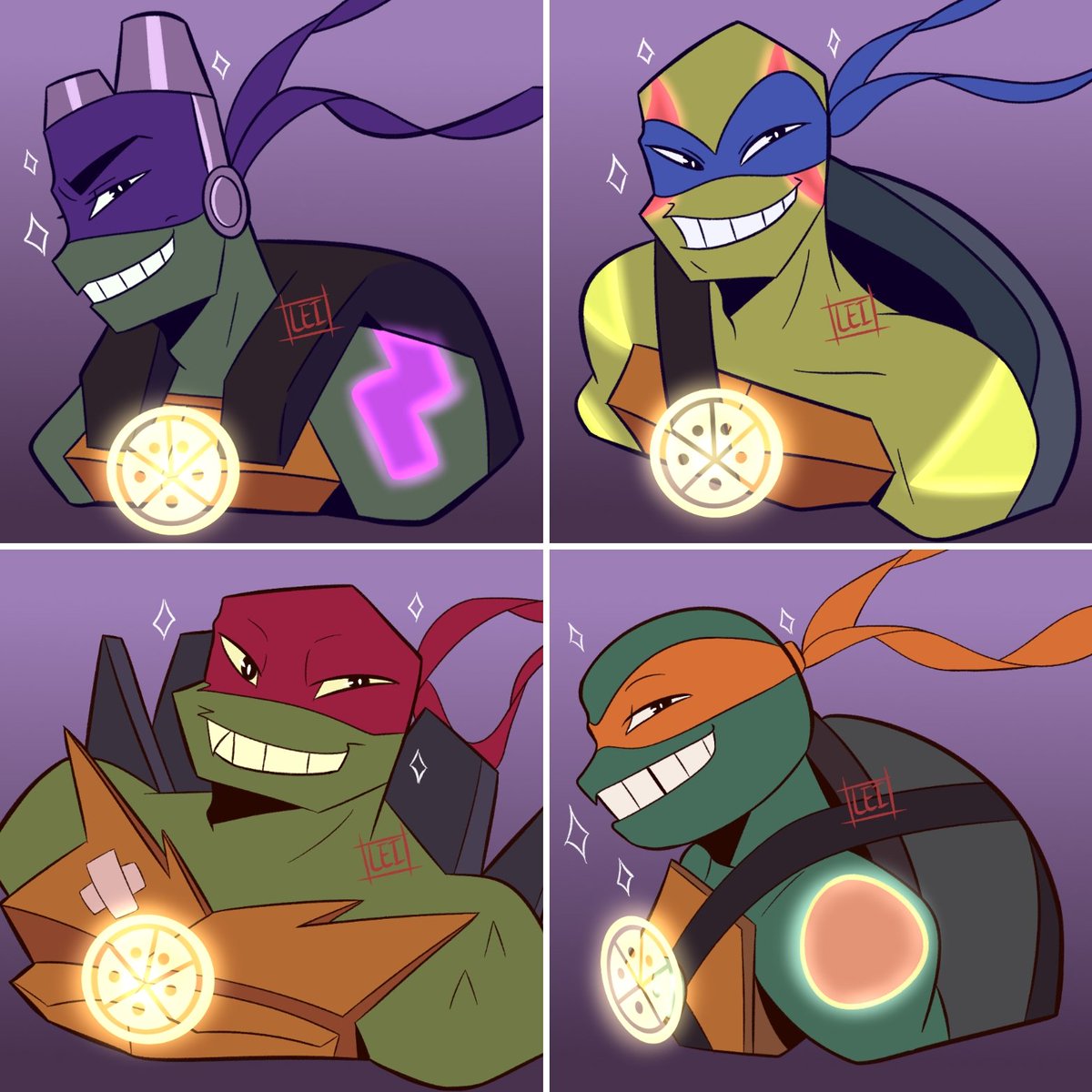 Glowy babies #rottmnt #RiseOfTheTMNT #tmnt #donnie #leo #raph #mikey #riseo...