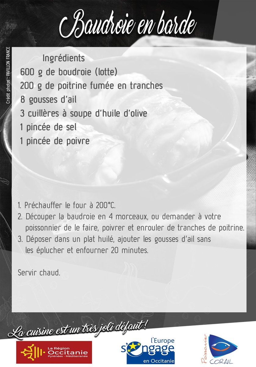 🦞🐟 LA MER DANS VOS ASSIETTES 🐟🦞

Tous les premiers jeudi du mois nous vous proposons de découvrir une recette : cette semaine c'est à base de baudroie ! 

#poisson #recette #Méditerranée #pêche